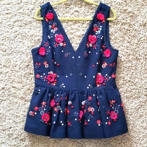 J. Crew Embellished Top